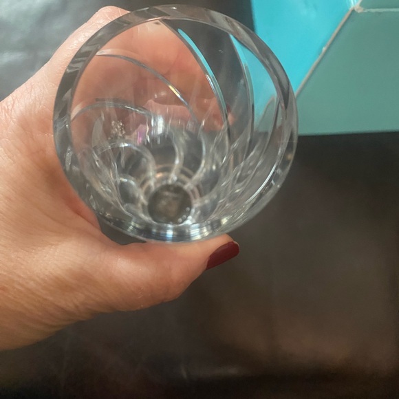 Tiffany & Co Reeds Swirl Cut Crystal Cylinder 8” Bud Vase Art Glass Germany - Picture 6 of 11